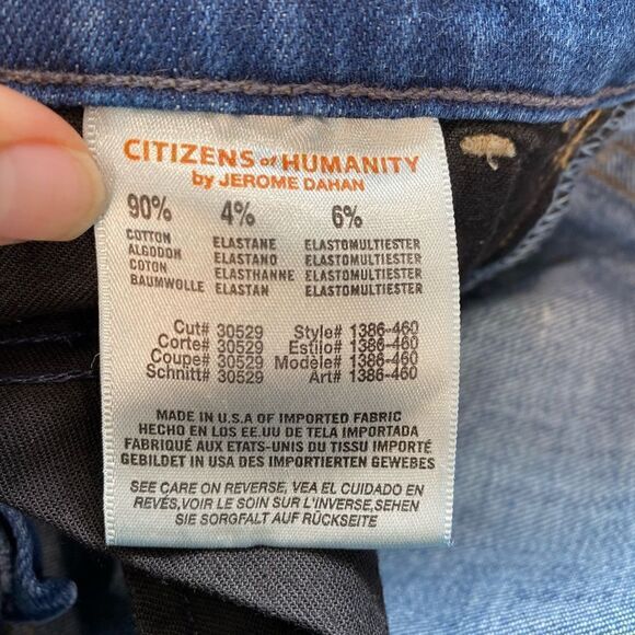 Citizens of Humanity Dani Crop Straight Leg Jean in Dark Wash - Picture 9 of 12